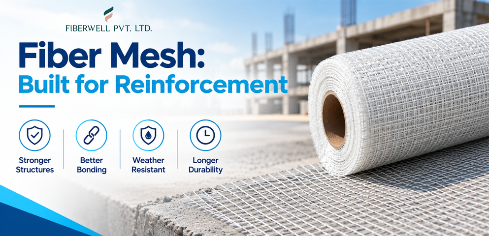 Fiber Mesh Built for Reinforcement - Fiberwell India